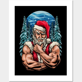 STRONG BRUTAL SANTA Posters and Art